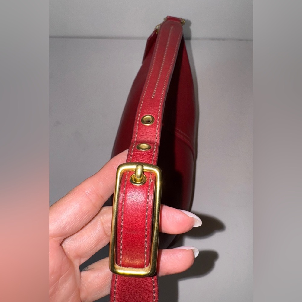 Coach Legacy Leather Hobo 9596 | Red Full Grain Leather | Vintage Y2K | - Picture 8 of 11